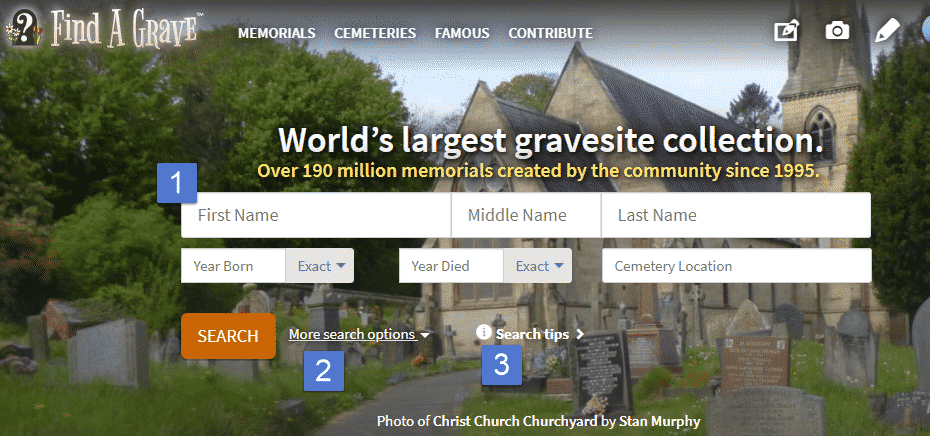 Find a Grave - Millions of Cemetery Records